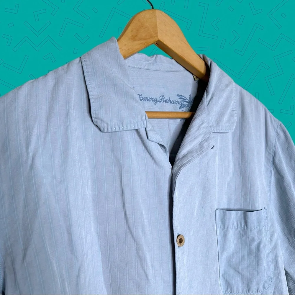 Tommy Bahama Silk Camp Shirt - Picture 1 of 7